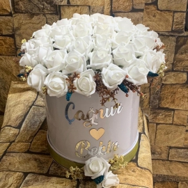  Erzurum Çiçek Lataeks Beyaz Güller 