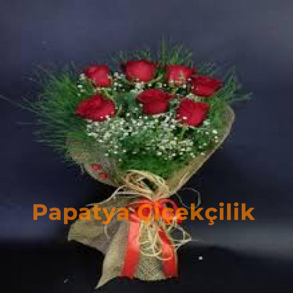  Erzurum Çiçek Gönder 7 Adet Kırmızı Gül 