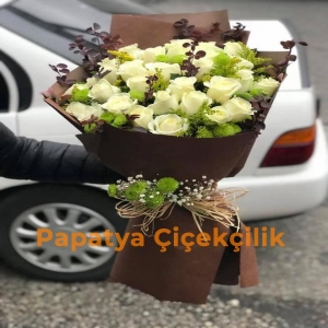  Erzurum Çiçek Gönder - 20 Adet Beyaz Gül