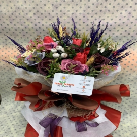  Erzurum Çiçek Siparişi Yapay Kır Çiçekli Buket